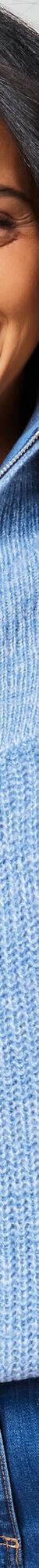 Pull col zippé, maille anglaise (bleu chiné) Pull col zippé, maille anglaise (bleu chiné)